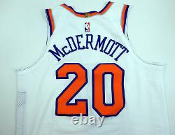 2017-18 New York Knicks Doug Mcdermott #20 Jeu Utilisé White Jersey Vs Nets 13 Pts