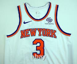 2018-19 New York Knicks Tim Hardaway Jr #3 Jeu Utilisé White Jersey Vs Nets 10 Pts