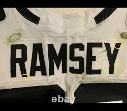 2019 NFL 100 Jeu Authentique Usé Jalen Ramsey Jaguars Rams Jersey 3 Jeux