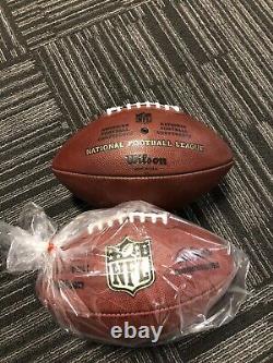 (2) Wilson Officiel NFL The Duke Football On Field Game Ball Cuir Authentique