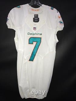 #7 Pat Devlin Miami Dolphins Jeu Utilisé Authentique Nike Jersey Yr-2013 Sz-42