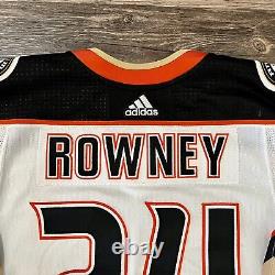 Anaheim Canards Authentic Game Worn MIC Jersey Carter Rowney Taille 58