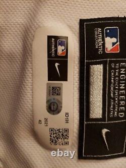 Andres Gimenez Game Used/worn Tuteurs Indiens Jersey Mlb Authentifié