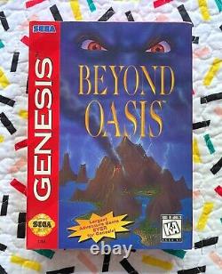 Au-delà De L'oasis (sega Genesis, 1995), Complete Cib Authentic