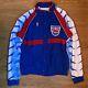 Authentic & Rare 92 Jeu Worn New Jersey Nets Warm Up Jacket Taille 42