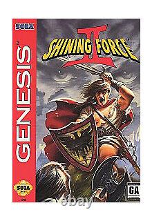 BON Jeu complet authentique Sega Genesis Shining Force II d'occasion avec LIVRAISON GRATUITE
