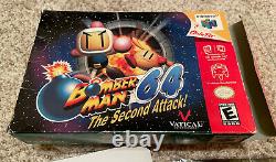 Bomberman 64 Deuxième Attaque! (nintendo 64 N64) Manuel Et Panier En Box Authentique
