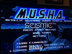Cartouche Sega Genesis 100% Authentique Musha Dans Le Cas Avec Carte Utilisée, Testée
