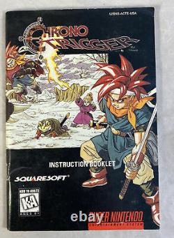 Chrono Trigger (super Nintendo, 1995) Snes Cib Complet Avec Manuel/cartes Authentiques
