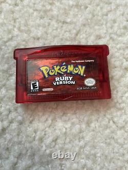 Complet, Authentique, Testé, Cib Pokemon Ruby Nintendo Game Boy Advance Gba
