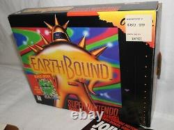 Complète Sur Terre En Big Box Cib Authentic Super Nintendo Snes Earth Bound