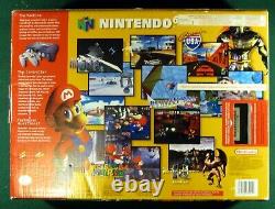 Console Nintendo N64, Complete En Boîte Cib Avec Mario 64 Jeu, Authentique, Testé