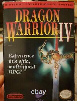 Dragon Warrior 4 (iv) Enix Nintendo Nes Authentic Complete 4, Pas De Réserve