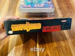 Earthbound Super Nintendo Snes Box Manual Complete Cib 100% Authentique A1