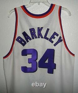 Euc Authentic Champion 95/96 Phoenix Suns Charles Barkley Basketball Game Jersey
