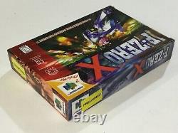 F-zero X Nintendo 64 N64 Authentic Original Box Manual Complete Great Condition