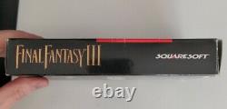 Final Fantasy III 3 (nintendo Snes, 1994) Authentiquement Complet Cib Ff3