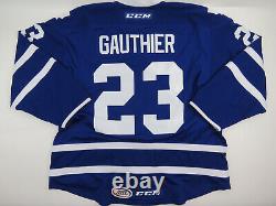 Game Worn Toronto Marlies Authentic Ahl Pro Stock Hockey Jersey 58+ Gauthier