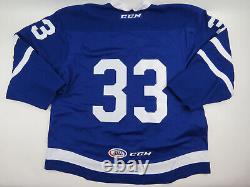 Game Worn Toronto Marlies Authentic Ahl Pro Stock Hockey Jersey Leafs #33 Sz 58+
