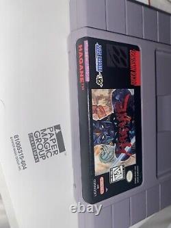 Hagane La Cartouche Super Nintendo Conflct Snes Finale Seulement 1994 Rare Authentique