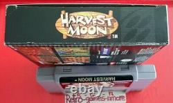 Harvest Moon Super Nintendo Authentic Snes Pict Réel. Fast Intl Sh. Look Bien