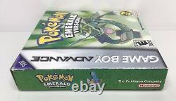 Jeu Boy Advance Pokemon Emerald Complete In Box Authentic/tested/new Battery