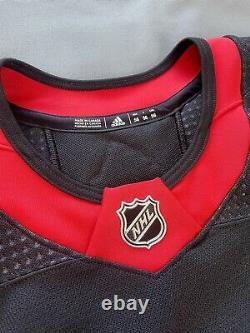 Jeux Des Sénateurs D'ottawa Worn Utilisé Adidas Authentique Adidas MIC LNH Hockey Jersey 56