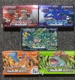 Jeux authentiques de Pokémon Gameboy Advance complets Japonais TESTÉS Émeraude, FR LG