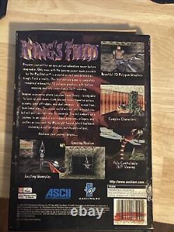 King's Field Ps1 Long Box 100% Authentic Tested