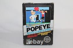 L'original Popeye Nes Nintendo Complete En Boîte Cib Authentic Black Box! Royaume