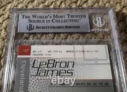 Lebron James Bgs 9 Rookie Rc 2003-2004 Sp Jeu Utilisé Rookies Authentiques #107 /999