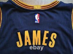 Lebron James Cleveland Cavaliers Cavs Adidas Authentique Jersey De Jeu Pro Coupe Xl+2