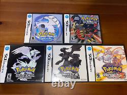 Lot Pokemon Ds (noir, Blanc, Blanc 2, Platinum, Argent De L'âme) Authentique Nintendo