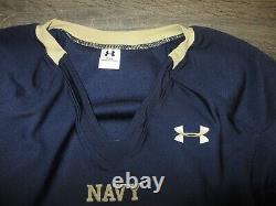 Marine Midshipmen Jeu Utilisé Ncaa Football Jersey Under Armour Authentic XL Cousu 20