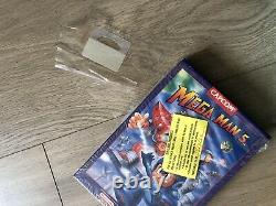 Mega Man 5 Nes Cartouche Authentique, Boîte, Cellophane D'origine Et Étiquette De Suspension
