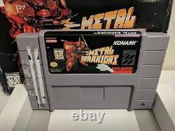 Metal Warriors Super Nintendo Snes Game Cart + Box Rare Authentic