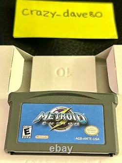 Metroid Fusion (nintendo Gba 2002) Gameboy Advance Cib Complete Authentic Tested
