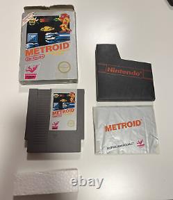 Metroid (nes, 1987) Complète Dans La Boîte Cib 5 Vis Testée Authentique