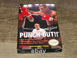 Mike Tyson Punch-out Nintendo Nes Box Seulement Pas De Jeu Près De La Menthe Authentique