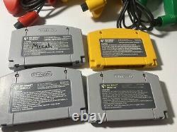 Nintendo 64 Console De Jeu Vidéo Bundle 3 Contrôleurs Et 4 Jeux Tous Authentiques