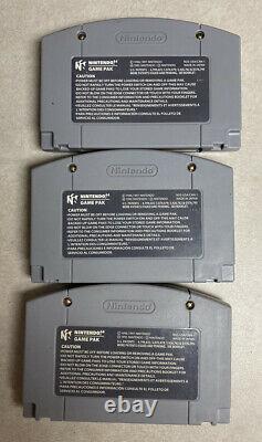 Nintendo 64 N64 Console Bundle Avec Contrôleur + 3 Jeux Authentic & Tested