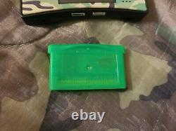 Nintendo Game Boy Micro Console Et Authentique Pokemon Leaf Vert