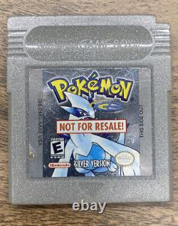 Nintendo Gameboy Pokemon Silver Version Pas Pour La Revente Authentique