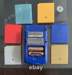 Nintendo Gbc Game Boy Color Color Pikachu Edition Console & 6 Jeux Pokémon Authentiques