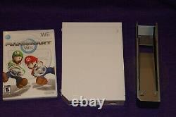 Nintendo Wii Console Rvl- 001 4-player Bundle Mario Kart 4 Contrôleurs 4 Roues