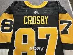 Pittsburgh Penguins Sidney Crosby MIC Team Publié Authentic Game Jersey, Sz 56