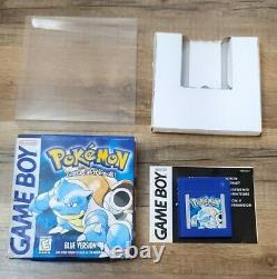 Pokemon Blue Nintendo Game Boy Authentic Près De Cib