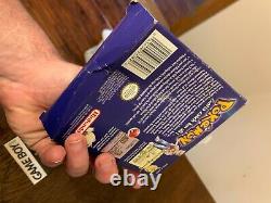 Pokemon Blue- Nintendo Game Boy Boîte Authentique Originale & Insert Uniquement 1er