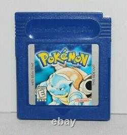 Pokemon Blue Version Nintendo Game Boy Complete Cib Avec Box & Manual Authentic