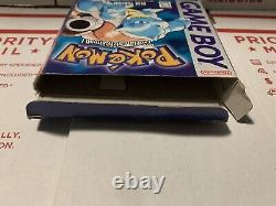 Pokemon Blue Version (game Boy 1998) Boîte À Crevettes Testée Authentique